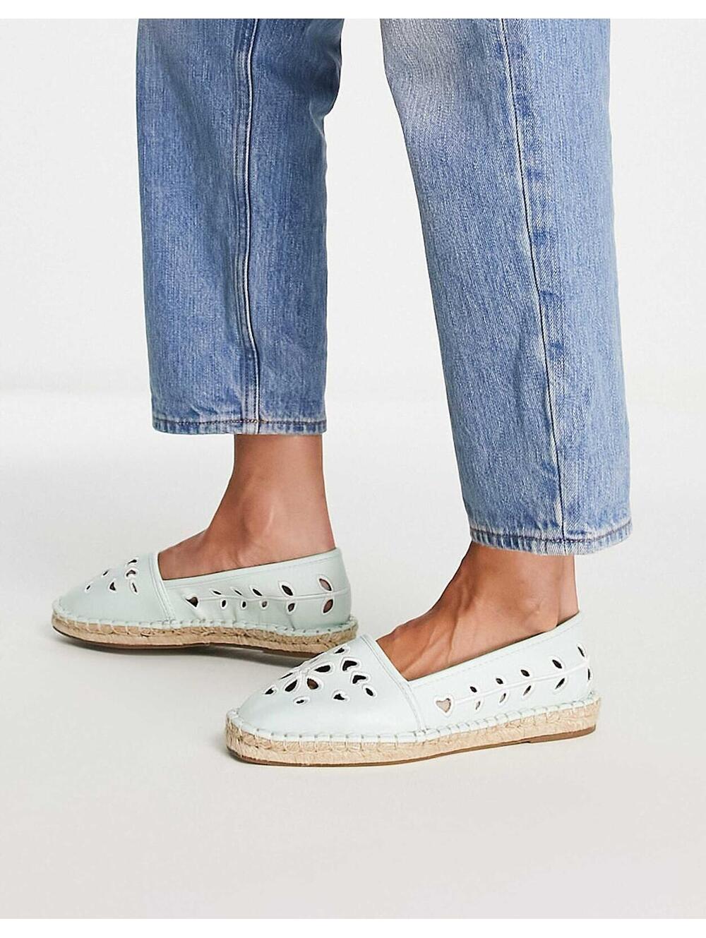 ASOS DESIGN Cutout Espadrille Slip-On Flats